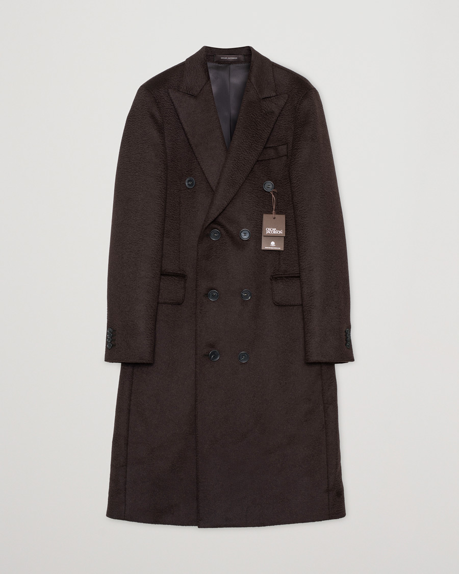 Herre | Oscar Jacobson Pekka Camel hair Coat Brown 50 | Pre-owned | Oscar Jacobson Pekka Camel hair Coat Brown 50
