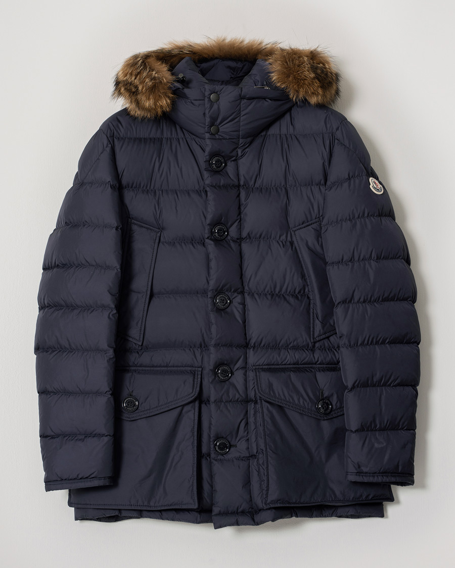 Herre | Jakker | Pre-owned | Moncler Cluny Down Parka Navy