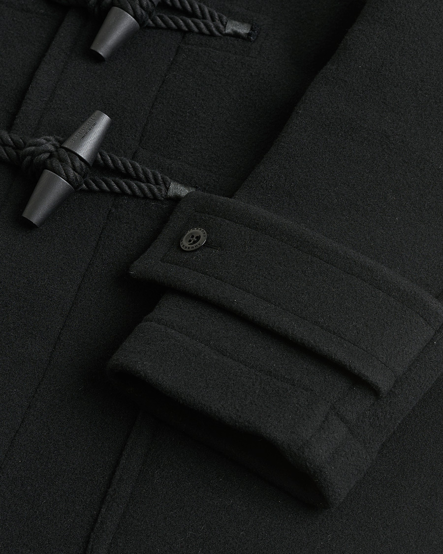 Herre | Pre-owned Jakker | Pre-owned | Burberry Wool Duffle Coat Black 50
