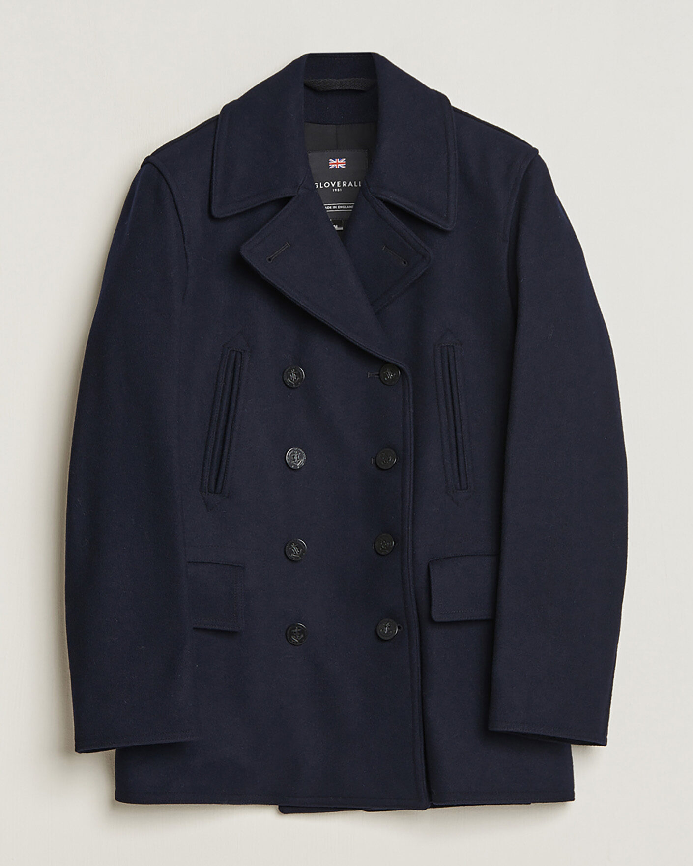 Herre | Pre-owned Jakker | Pre-owned | Gloverall Churchill Reefer Peacoat Navy M