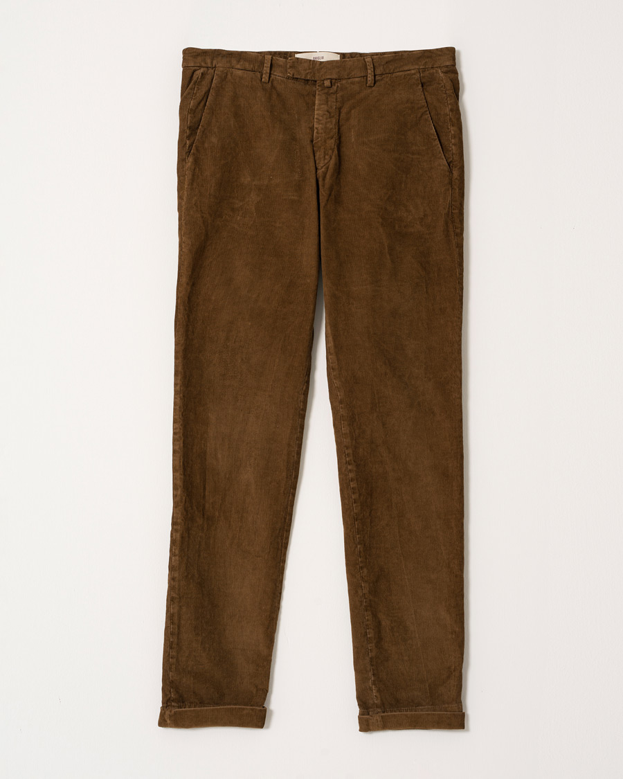 Herre | Bukser | Pre-owned | Briglia 1949 Slim Fit Corduroy Trousers Light Brown 48