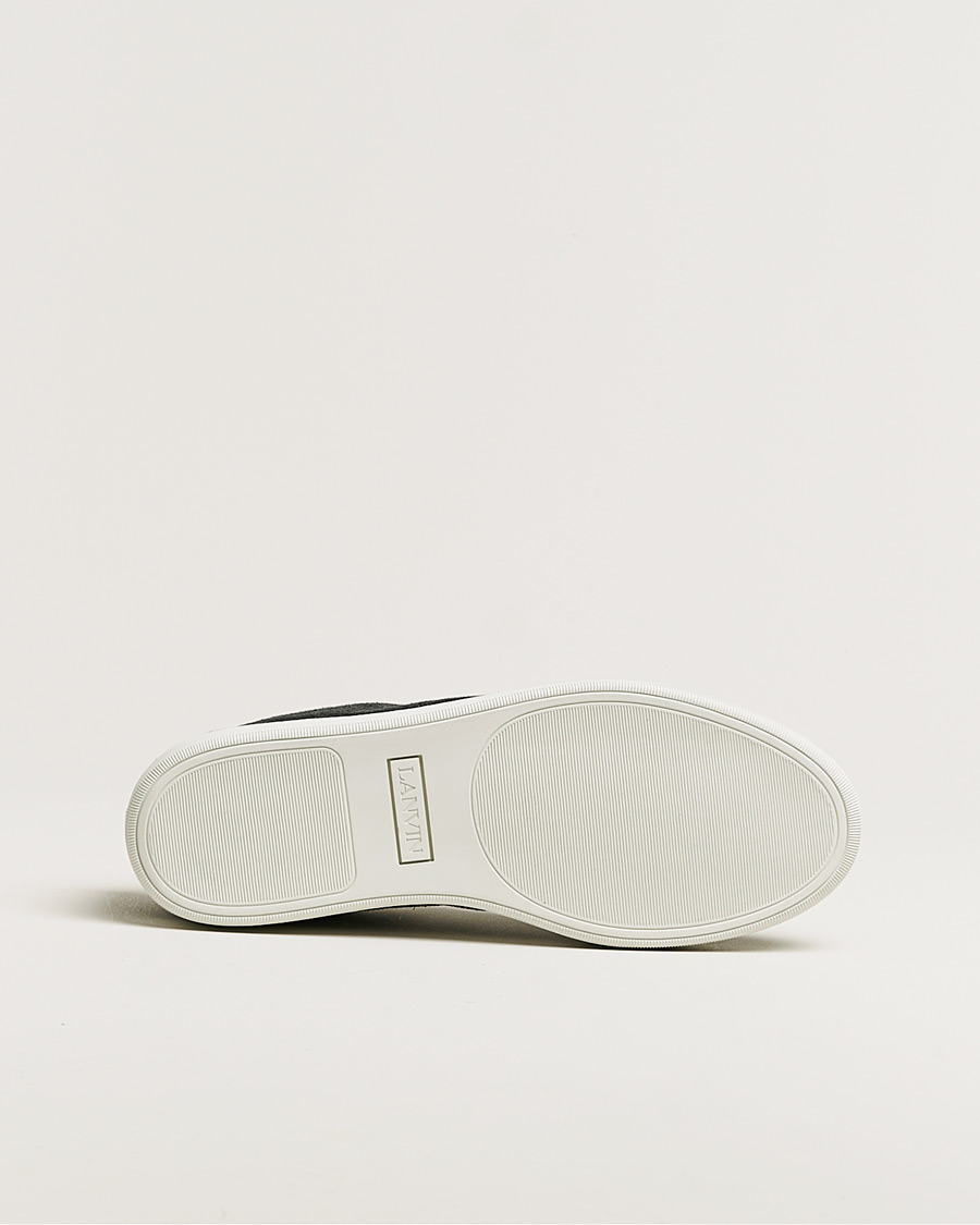 Herre | Lanvin Patent Cap Toe Sneaker Dark Grey | Pre-owned | Lanvin Patent Cap Toe Sneaker Dark Grey