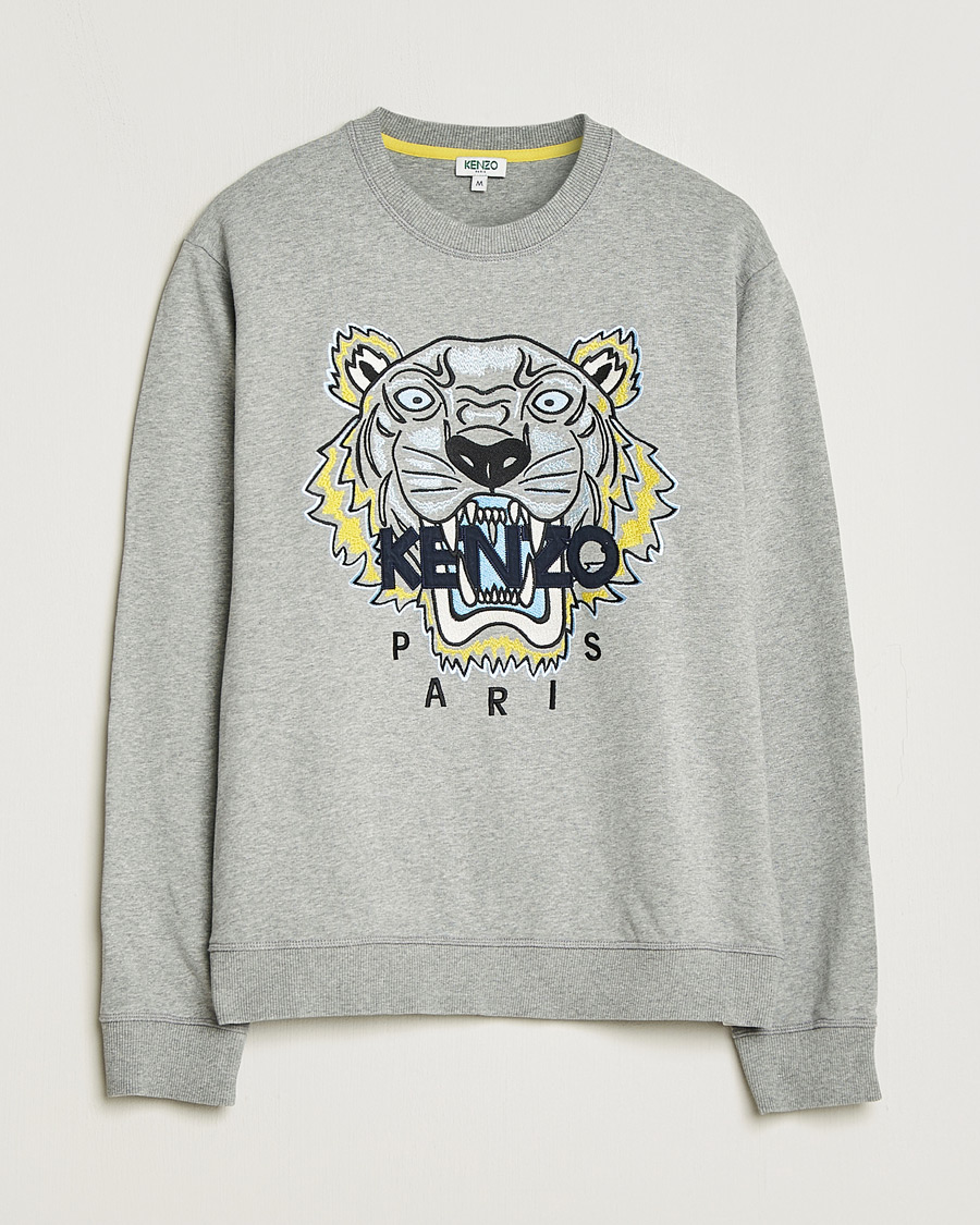 Herre | Trøjer | Pre-owned | KENZO Tiger Crew Neck Sweatshirt Grey M