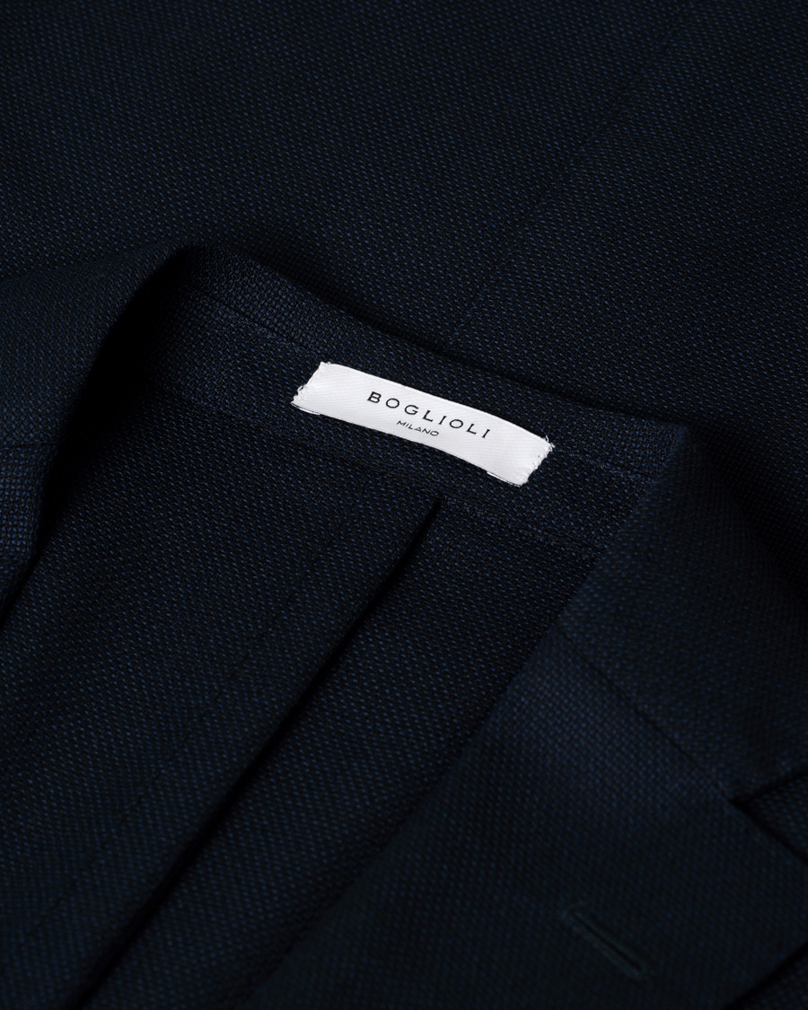 Herre | Blazere & jakker | Pre-owned | Boglioli K Jacket Wool Hopsack Blazer Navy
