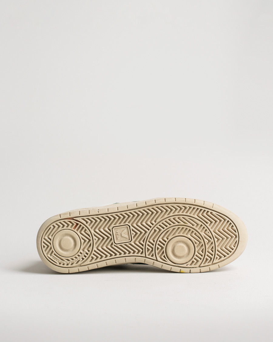 Herre | Veja V-12 Leather Sneaker Extra White/Cypres | Pre-owned | Veja V-12 Leather Sneaker Extra White/Cypres