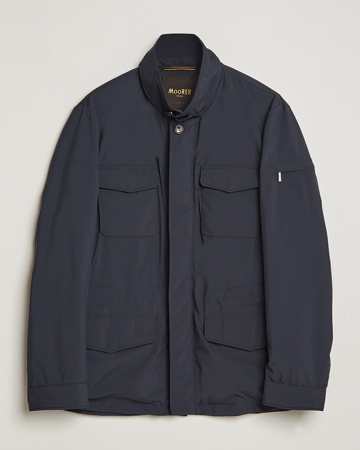 Herre | Pre-owned Jakker | Pre-owned | MooRER Waterproof Nylon Field Jacket Navy 50