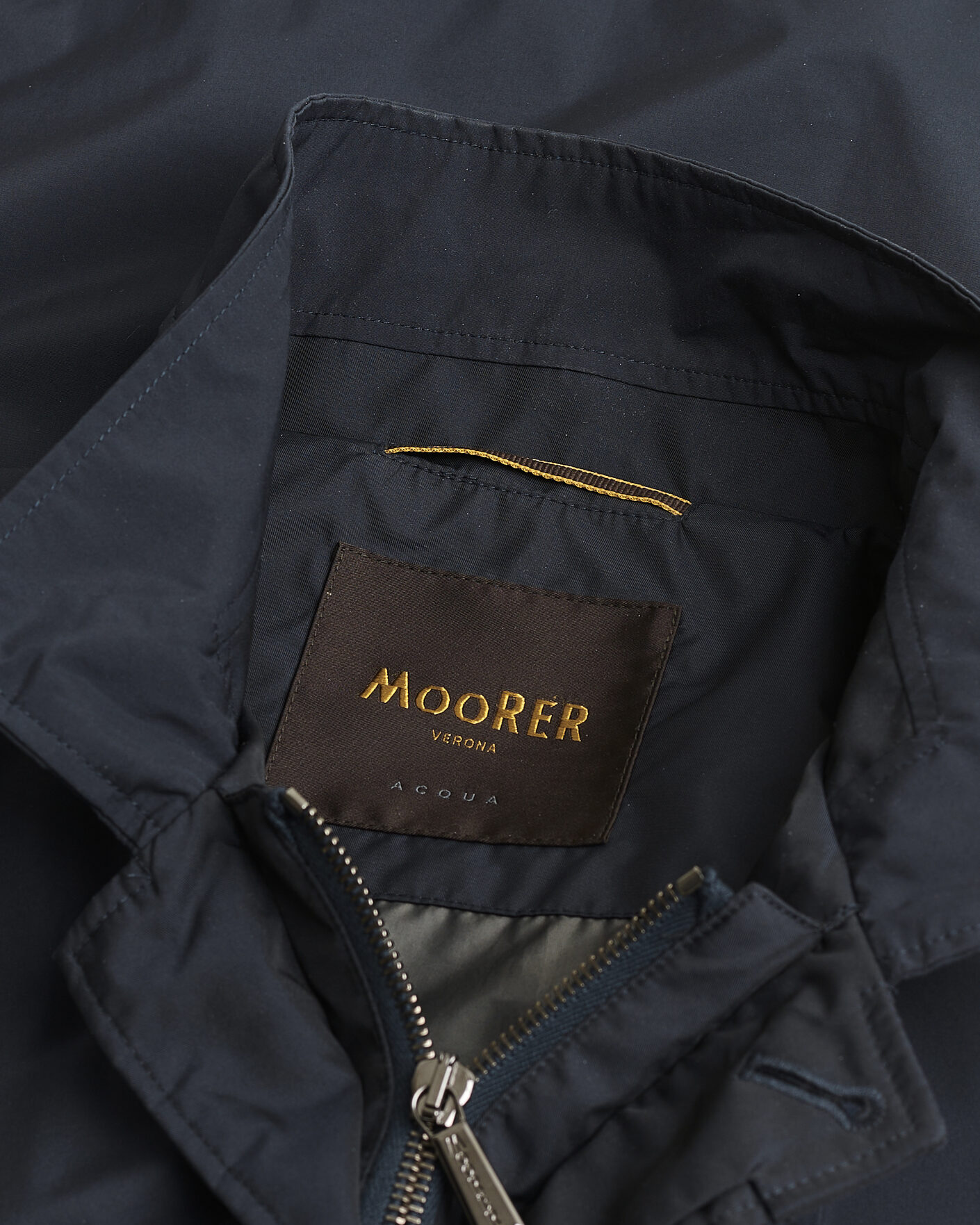 Herre | Pre-owned Jakker | Pre-owned | MooRER Waterproof Nylon Field Jacket Navy 50