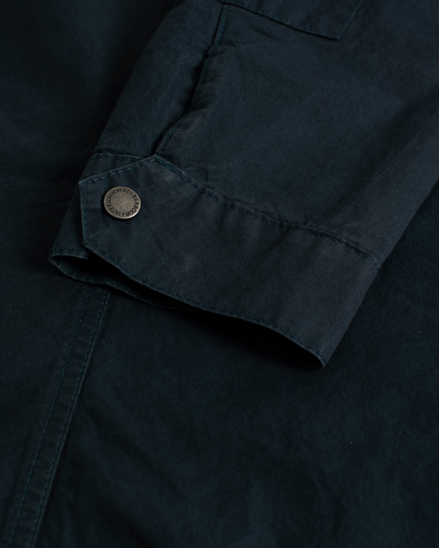 Herre | Barbour International Summer Wash Duke Casual Jacket Navy | Pre-owned | Barbour International Summer Wash Duke Casual Jacket Navy