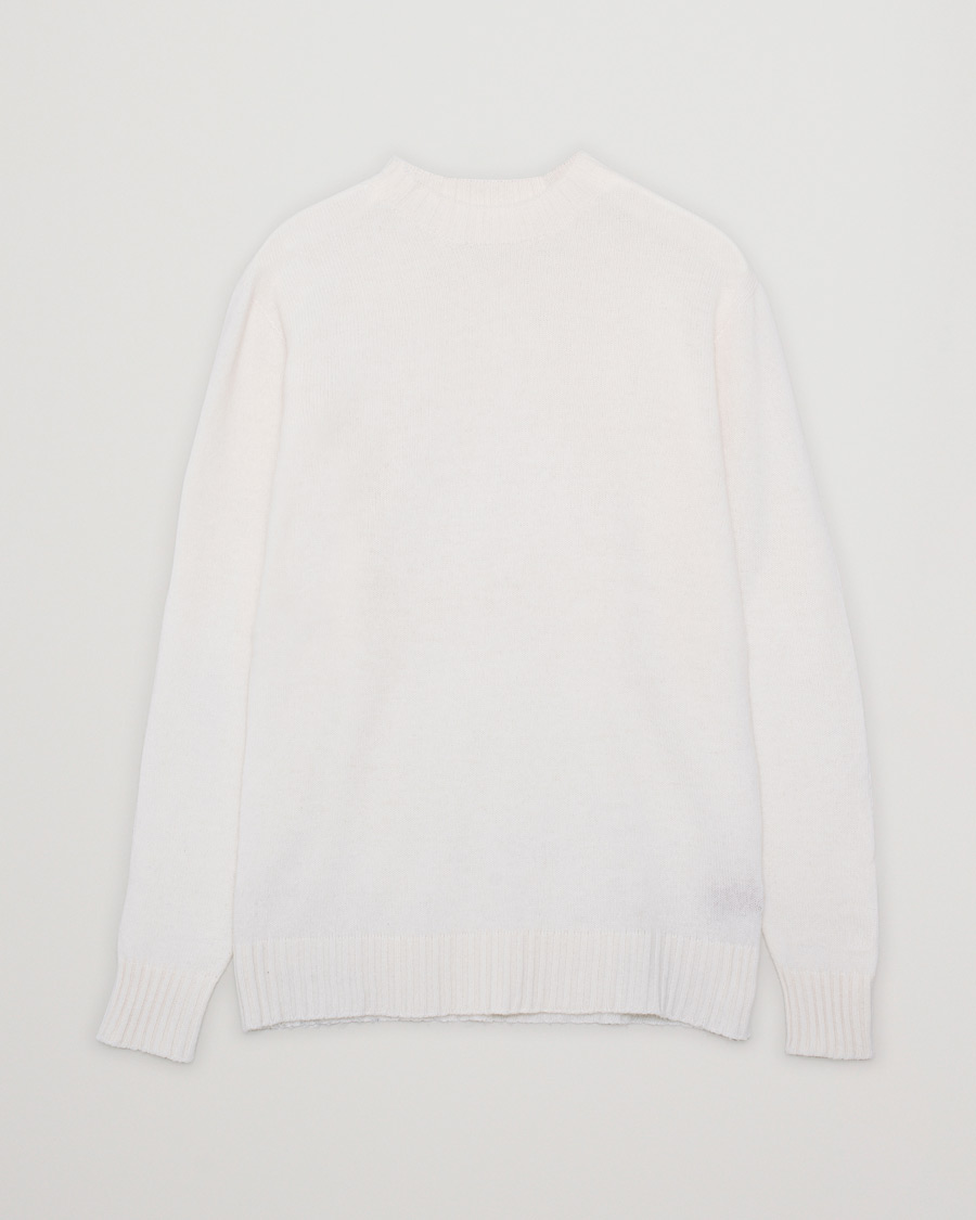 Herre | Trøjer | Pre-owned | Altea Wool/Cashmere Crew Neck Sweater Latte