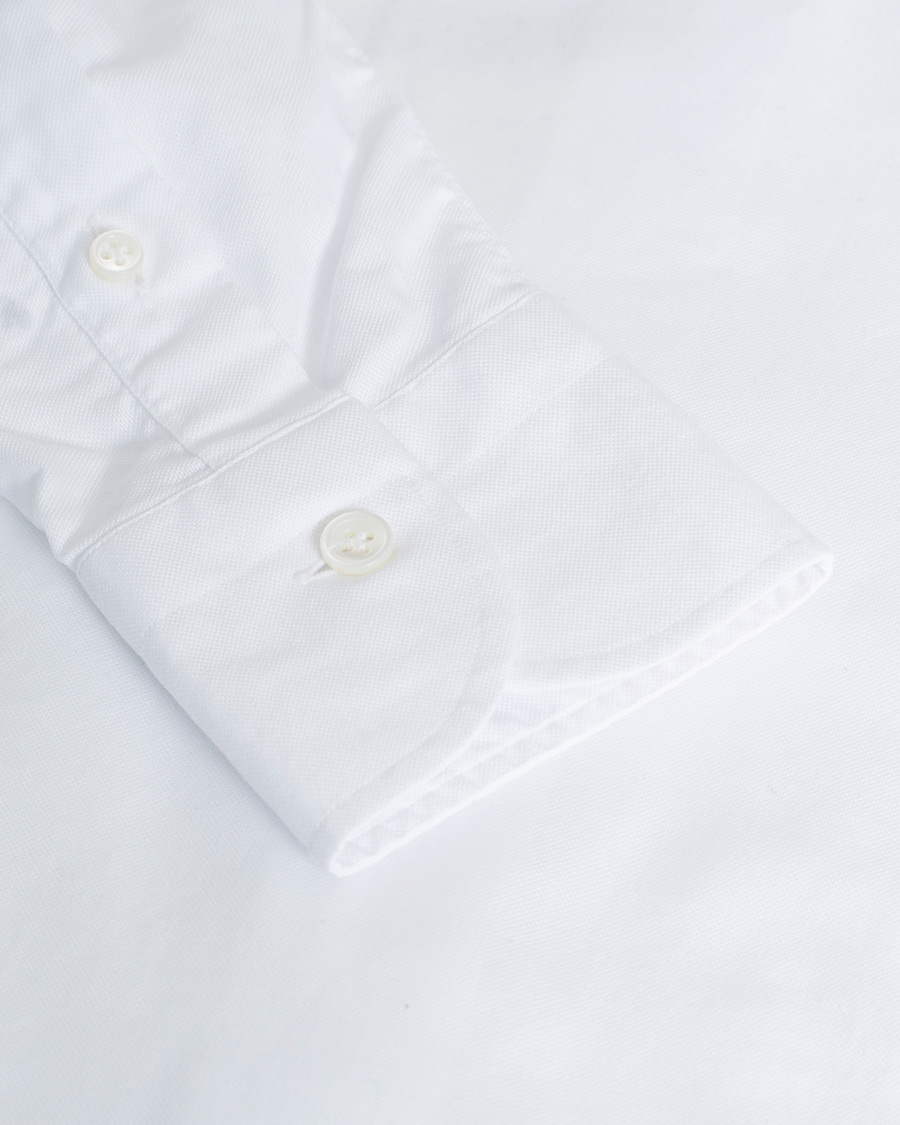 Herre |  | Pre-owned | Mazzarelli Soft Oxford Button Down Shirt White