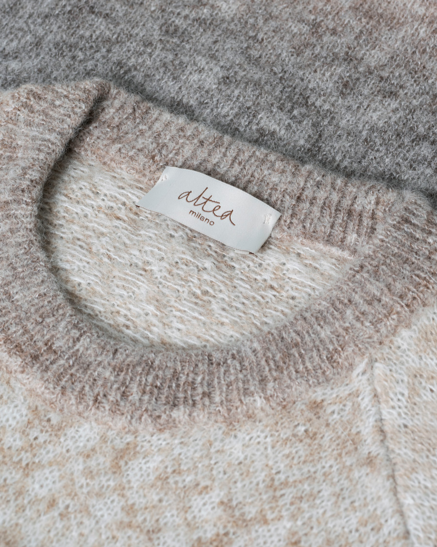 Herre | Trøjer | Pre-owned | Altea Norwegian Jacquard Alpaca Sweater Beige