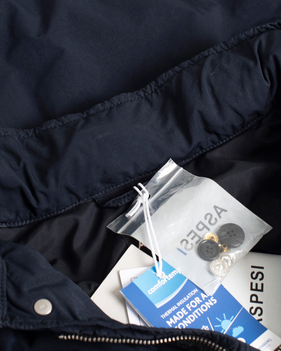 Herre | Aspesi Garment Dyed Field Jacket Navy | Pre-owned | Aspesi Garment Dyed Field Jacket Navy