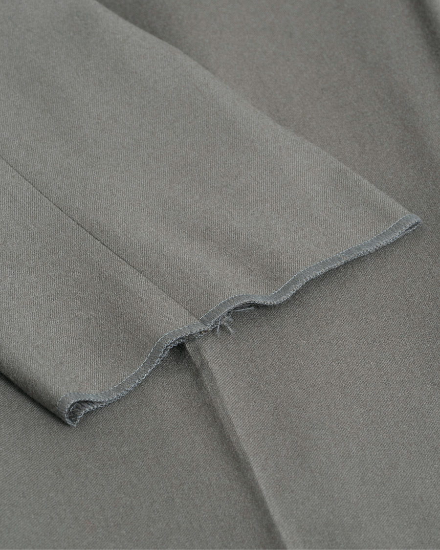 Herre | Bukser | Pre-owned | Giorgio Armani Tapered Wool Flannel Trousers Light Grey