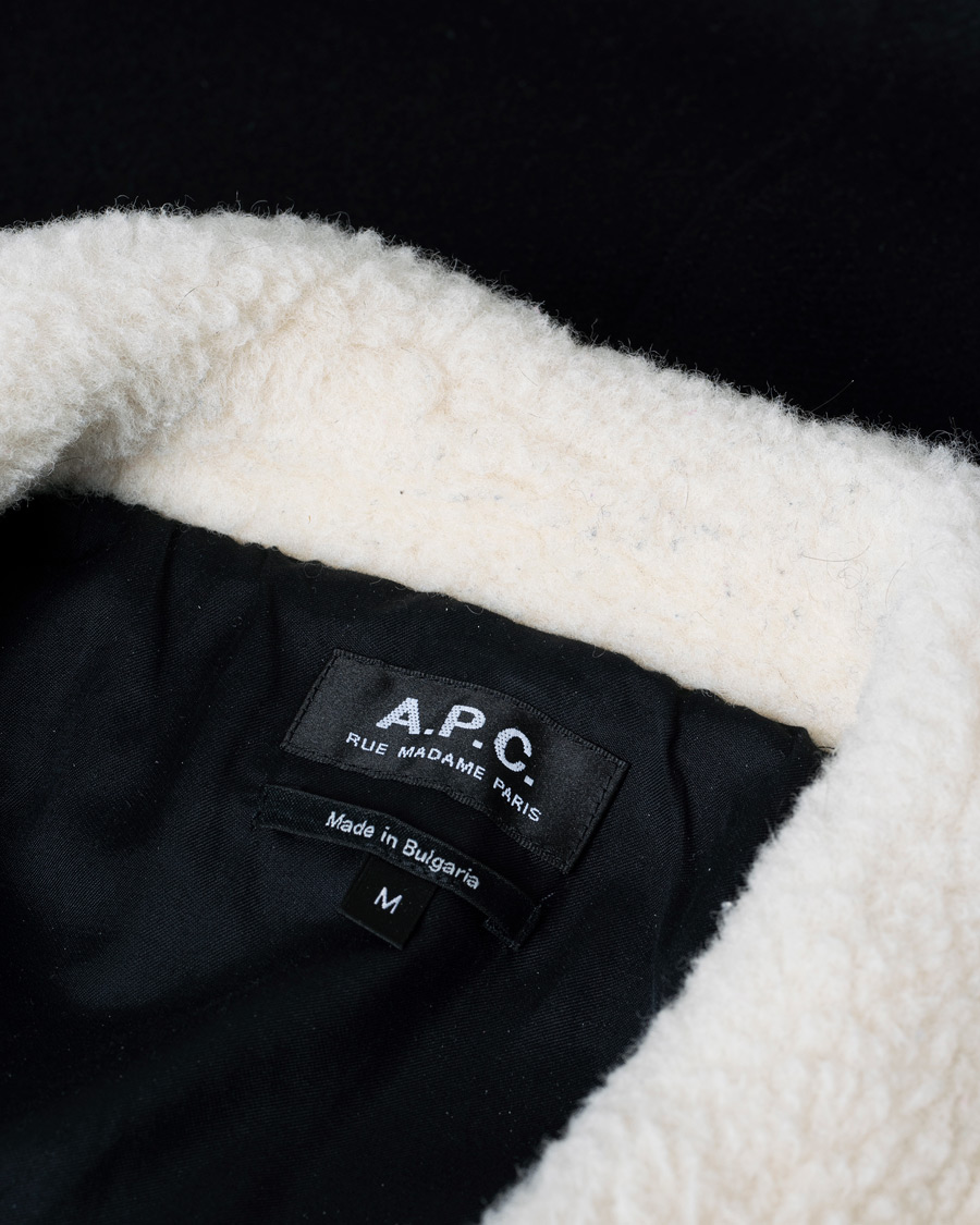 Herre | Jakker | Pre-owned | A.P.C. Ben Shearling Bomber Jacket Black