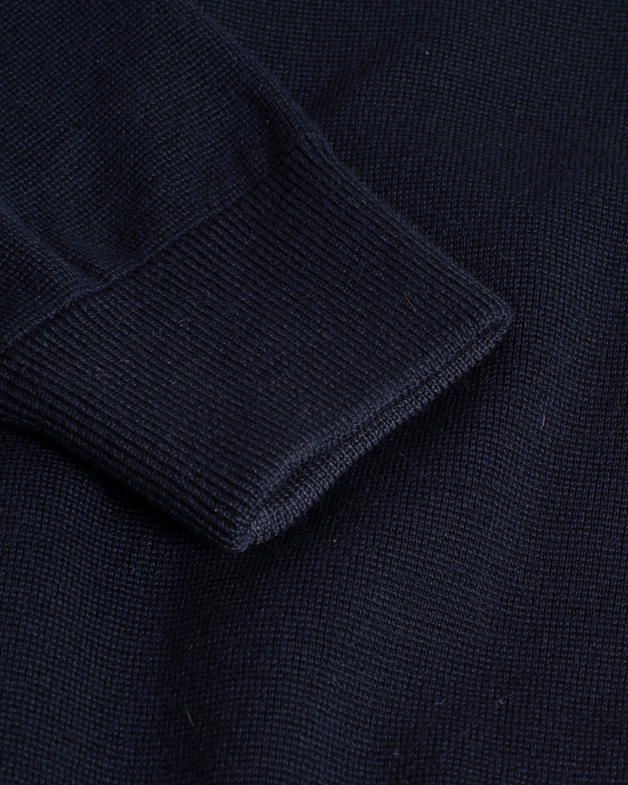 Herre | Trøjer | Pre-owned | Moncler Hybrid Zip Sweater Navy