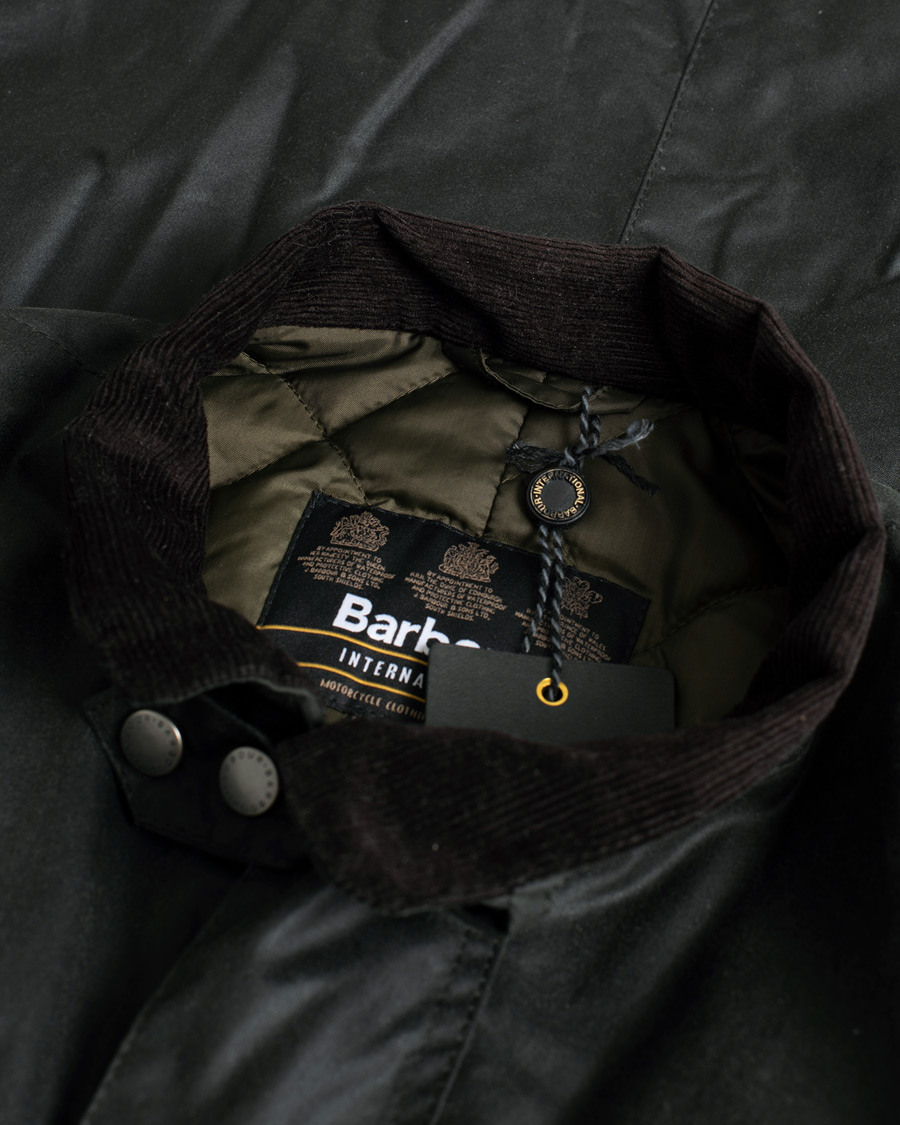 Herre | Barbour International Duke Jacket Sage | Pre-owned | Barbour International Duke Jacket Sage