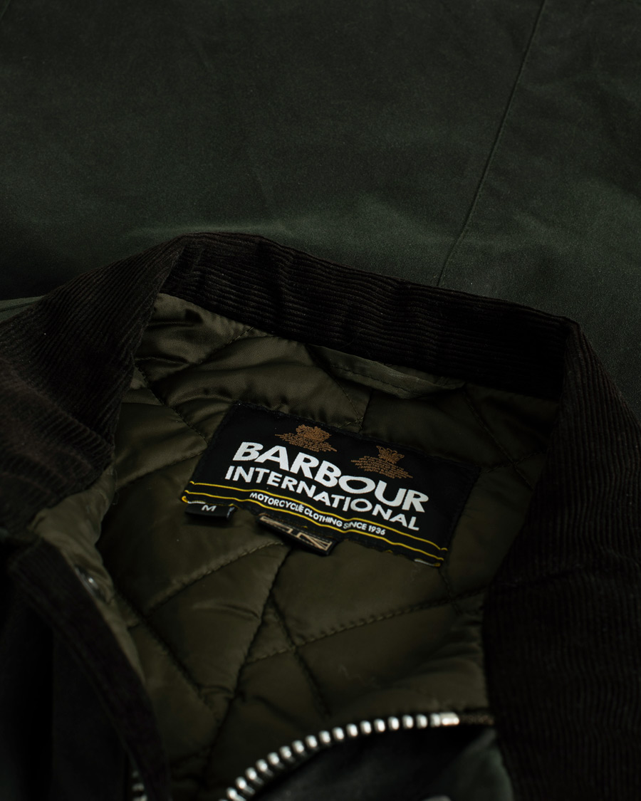 Herre | Barbour International Duke Jacket Sage | Pre-owned | Barbour International Duke Jacket Sage