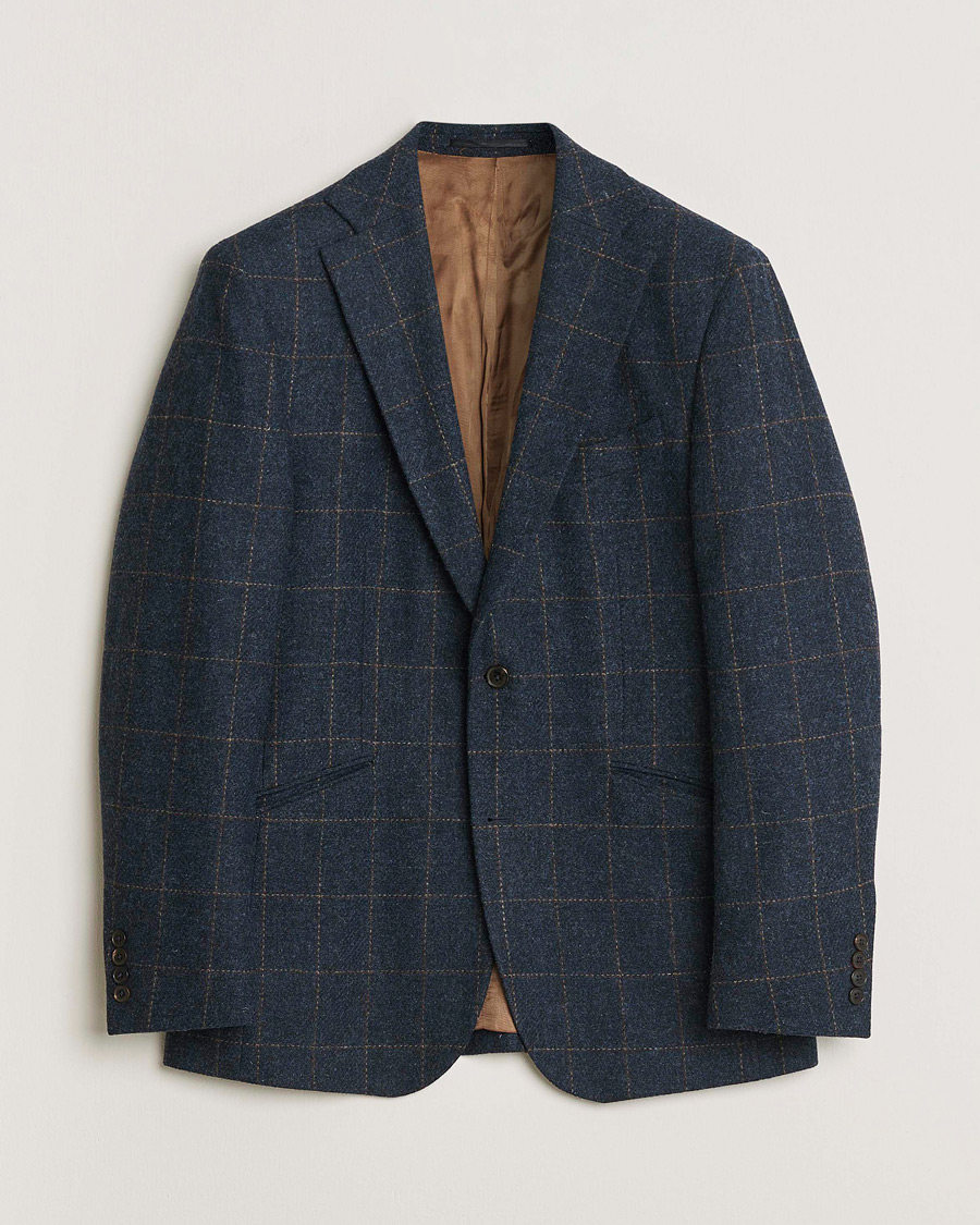 Herre | Pre-owned Blazere | Pre-owned | Walker Slater Edward Tweed Cheked Blazer Navy UK40 - EU50