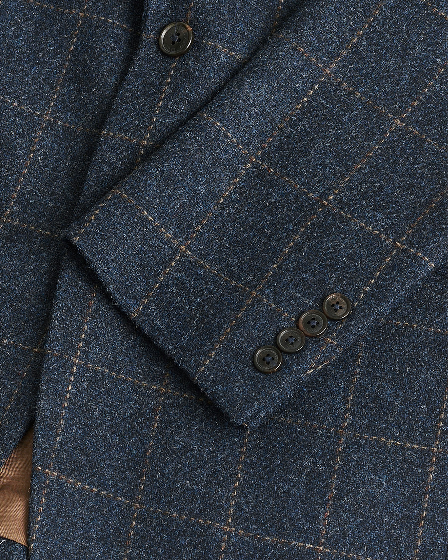 Herre | Pre-owned Blazere | Pre-owned | Walker Slater Edward Tweed Cheked Blazer Navy UK40 - EU50