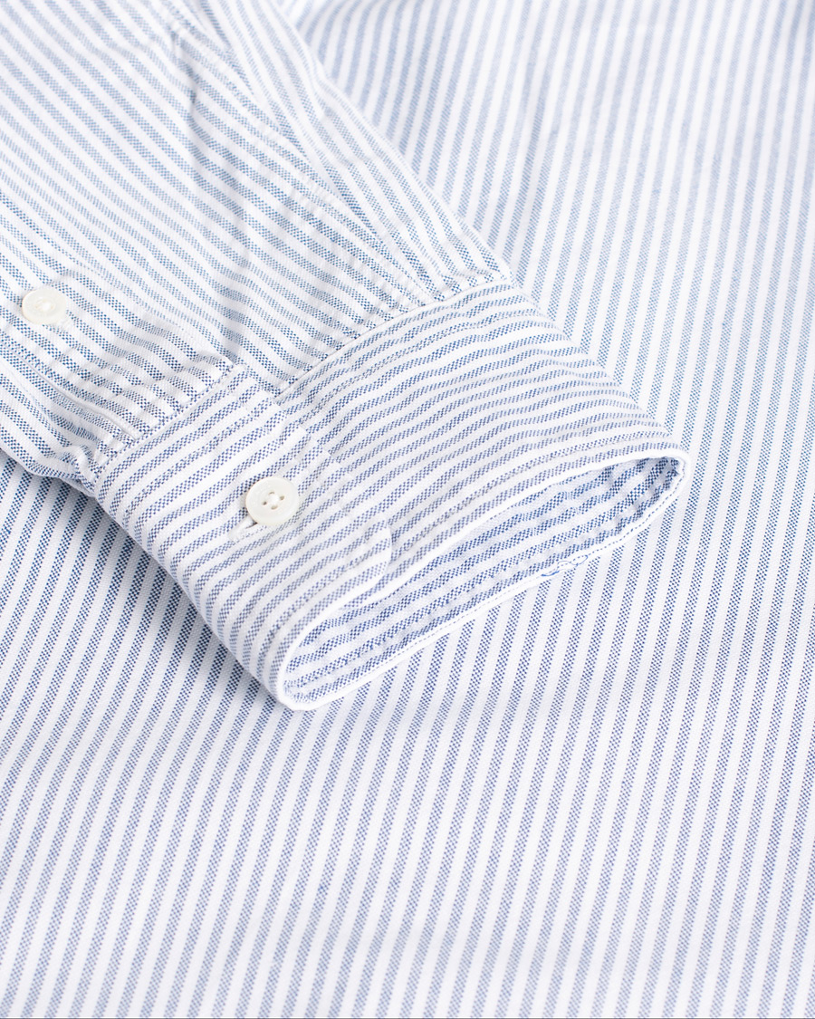 Herre | Pre-owned Skjorter | Pre-owned | BEAMS PLUS Oxford Button Down Shirt Blue Stripe