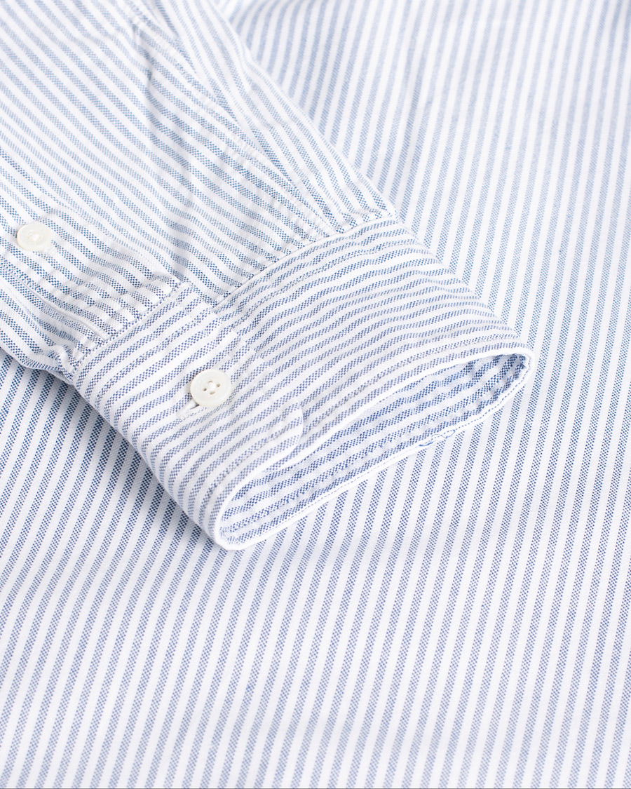 Herre | BEAMS PLUS Oxford Button Down Shirt Blue Stripe | Pre-owned | BEAMS PLUS Oxford Button Down Shirt Blue Stripe