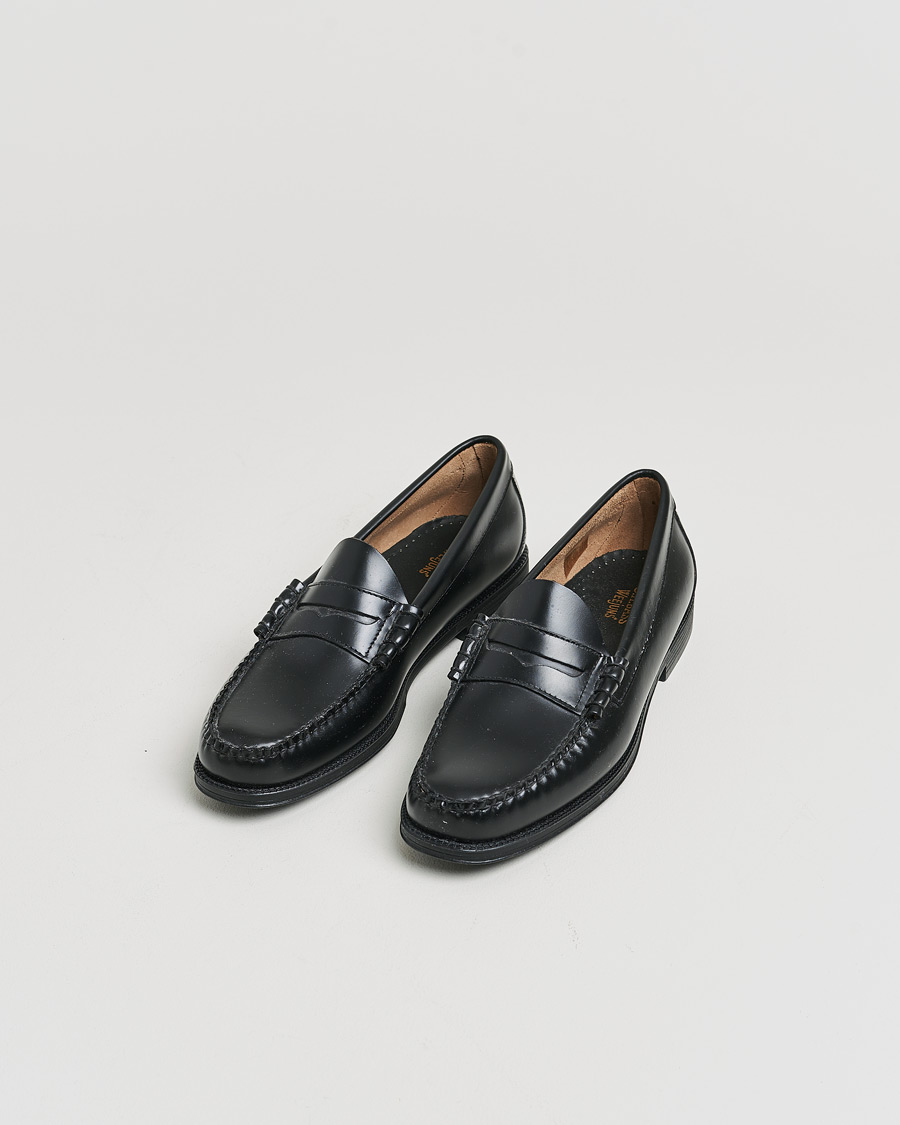 Herre | Pre-owned Sko | Pre-owned | G.H. Bass Easy Weejuns Larson Penny Loafers Black Leather 43