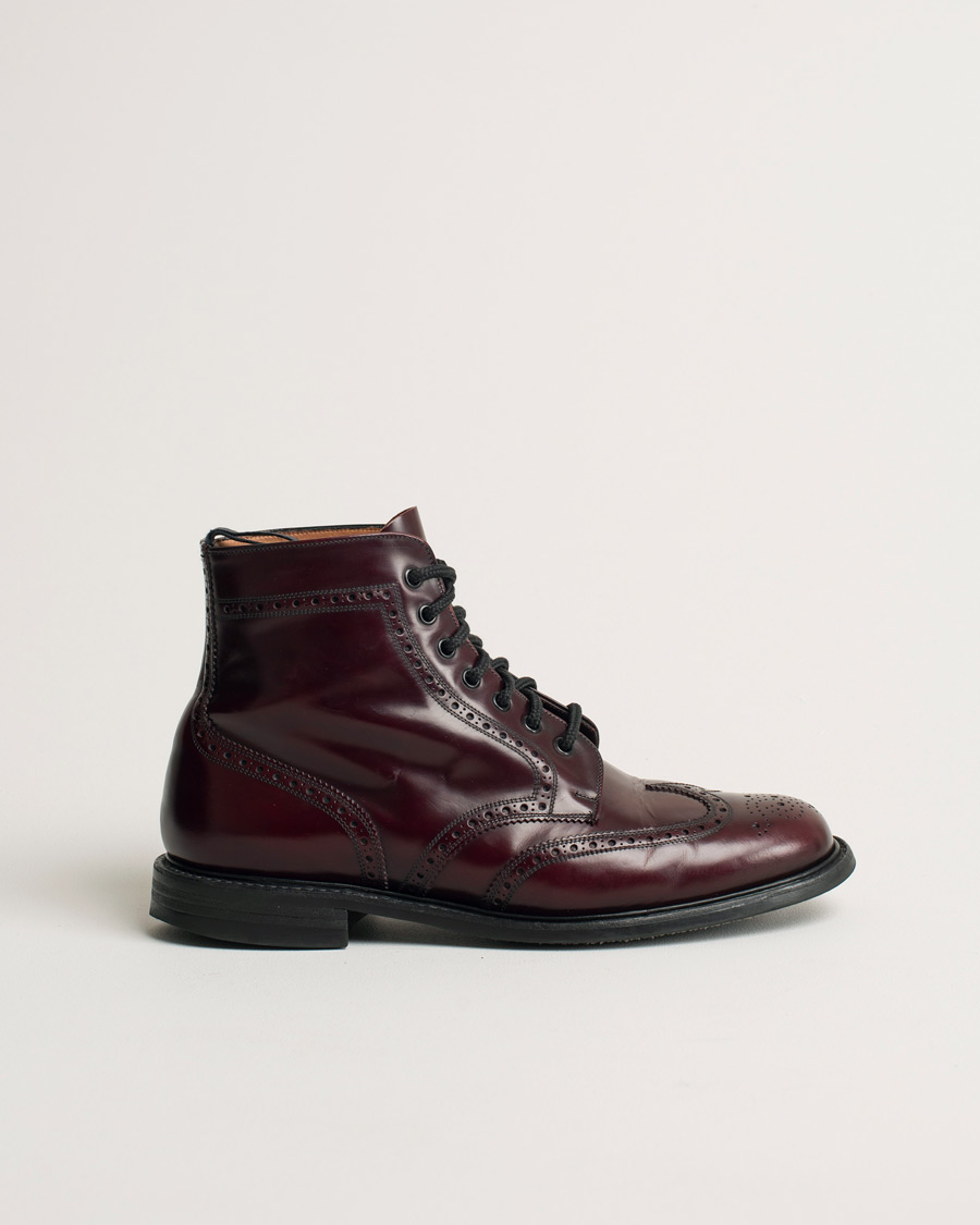 Herre | Church's Caldecott Boot Burgundy UK9 - EU43 | Pre-owned | Church's Caldecott Boot Burgundy UK9 - EU43