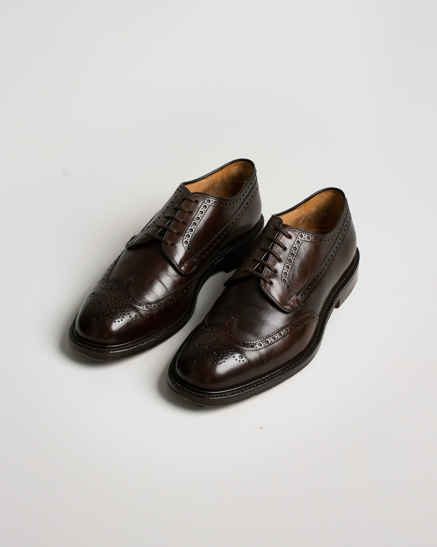 Herre | Church's Grafton Polished Binder Brogue Burgundy | Pre-owned | Church's Grafton Polished Binder Brogue Burgundy