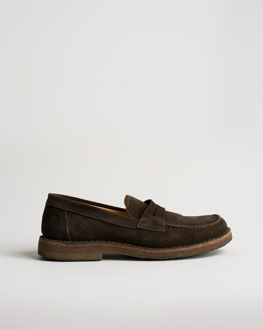 Herre | Astorflex Mokaflex Loafer Dark Brown Suede | Pre-owned | Astorflex Mokaflex Loafer Dark Brown Suede