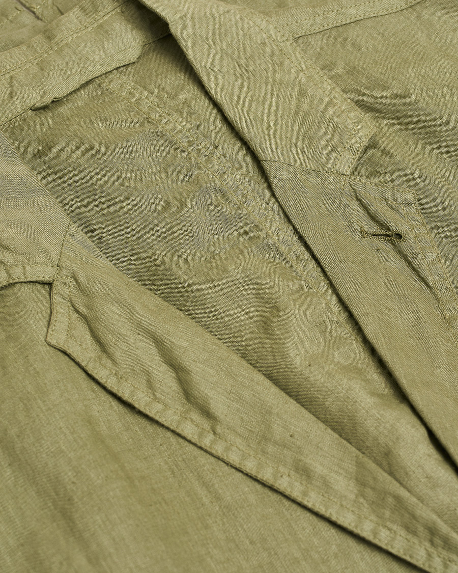 Herre | Aspesi Samuraki Linen Blazer Military | Pre-owned | Aspesi Samuraki Linen Blazer Military