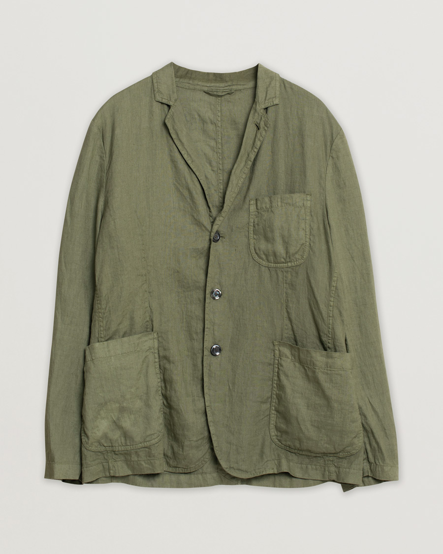 Herre | Blazere & jakker | Pre-owned | Aspesi Samuraki Linen Blazer Military
