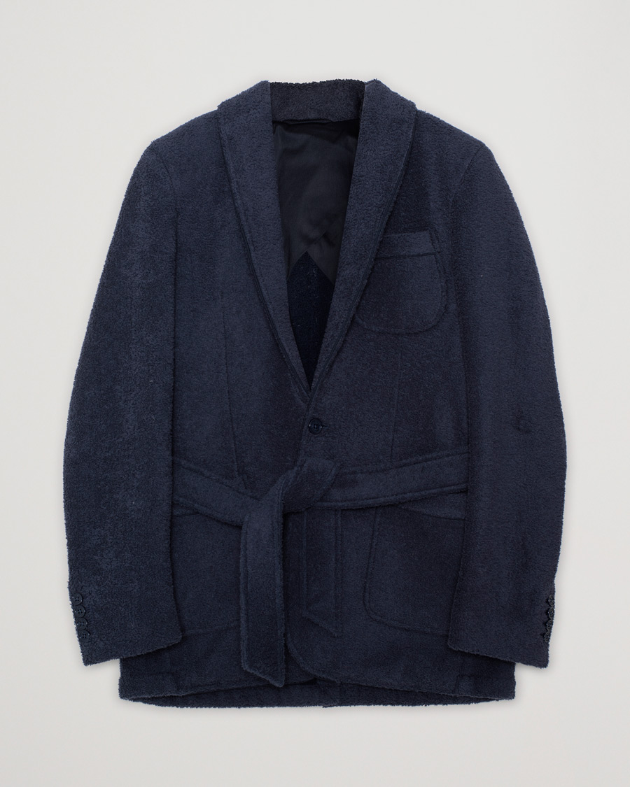 Herre | Trøjer | Pre-owned | Orlebar Brown Darvill Cotton Terry Cardigan Ink