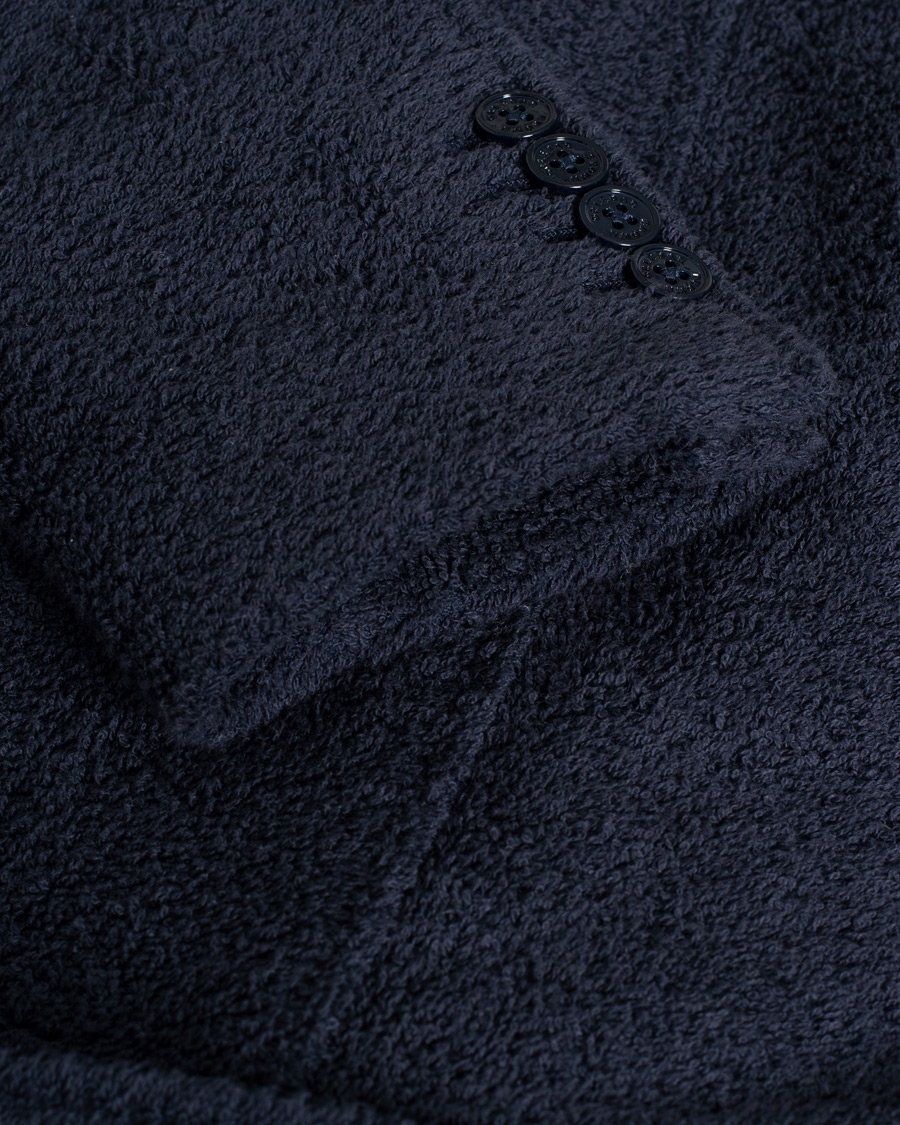 Herre | Trøjer | Pre-owned | Orlebar Brown Darvill Cotton Terry Cardigan Ink