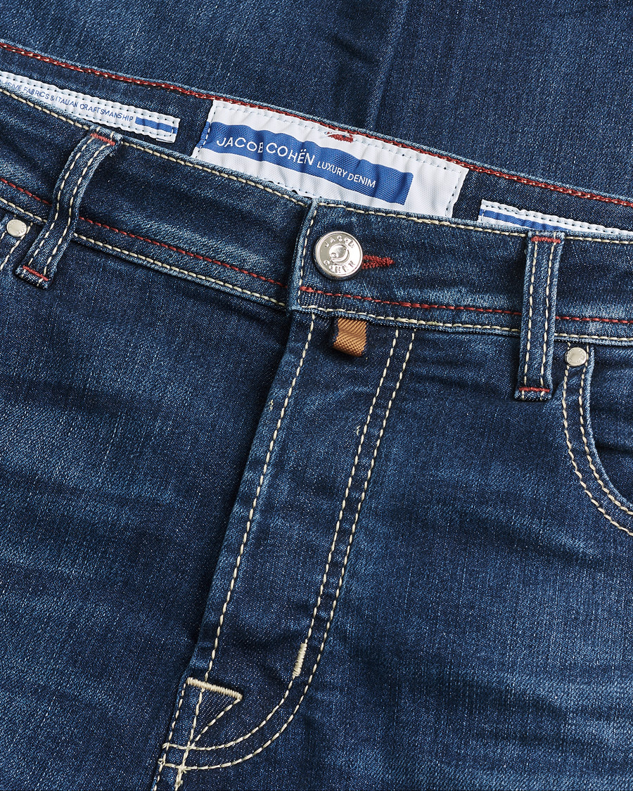 Herre | Pre-owned Jeans | Pre-owned | Jacob Cohën Bard 688 Slim Fit Stretch Jeans Medium Dark W34