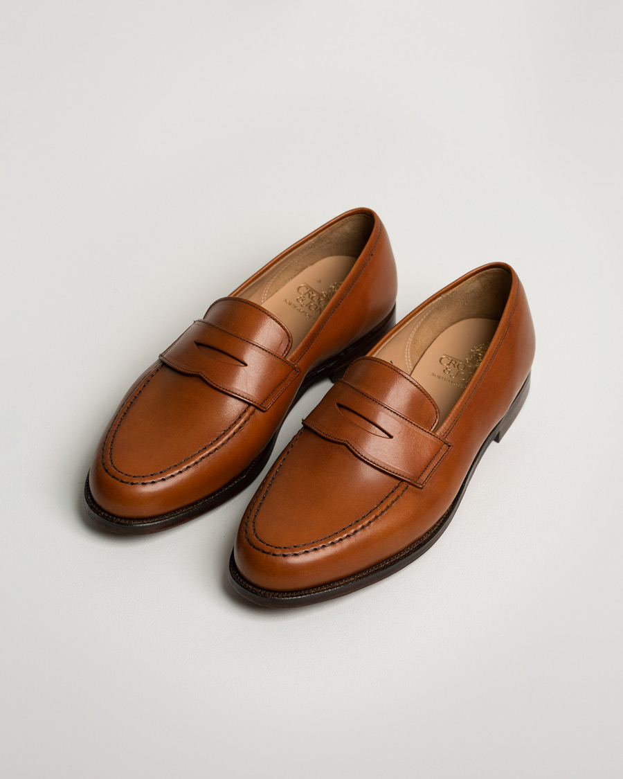 Herre | Boston Leather Sole Light Brown Calf | Pre-owned | Boston Leather Sole Light Brown Calf
