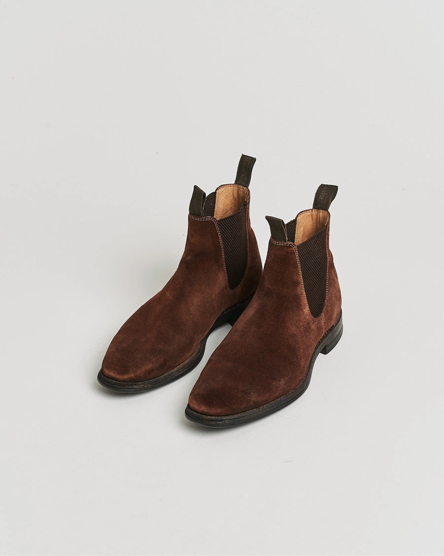 Herre | Loake 1880 Chatsworth Chelsea Boot Brown Suede UK6,5 - EU40,5 | Pre-owned | Loake 1880 Chatsworth Chelsea Boot Brown Suede UK6,5 - EU40,5