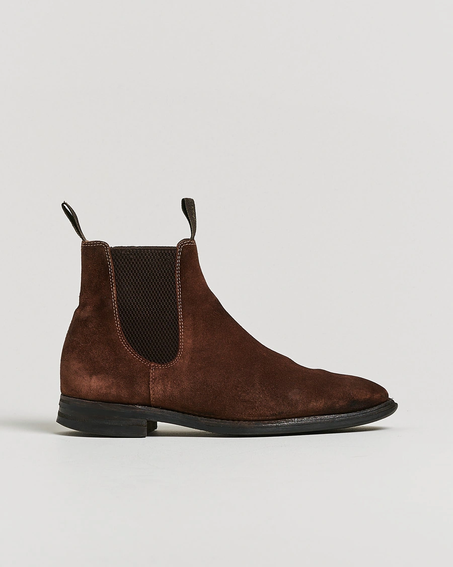 Herre | Loake 1880 Chatsworth Chelsea Boot Brown Suede UK6,5 - EU40,5 | Pre-owned | Loake 1880 Chatsworth Chelsea Boot Brown Suede UK6,5 - EU40,5