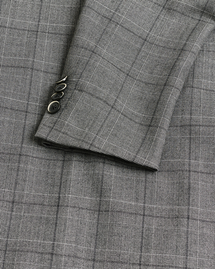 Herre | Pre-owned Jakkesæt | Pre-owned | Caruso Checked Wool Suit Grey 48