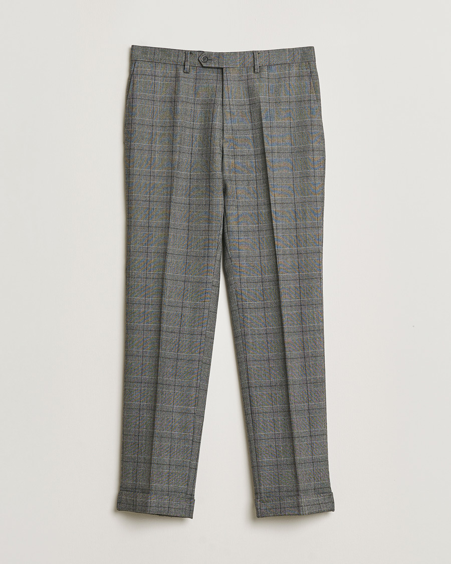 Herre | Pre-owned Jakkesæt | Pre-owned | Caruso Checked Wool Suit Grey 48