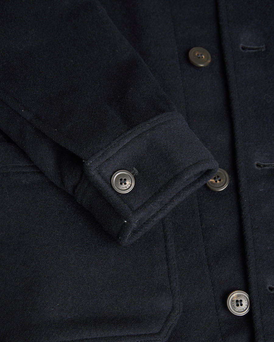 Herre | Armor-lux Veste Heriagte Wool Jacket Navy | Pre-owned | Armor-lux Veste Heriagte Wool Jacket Navy