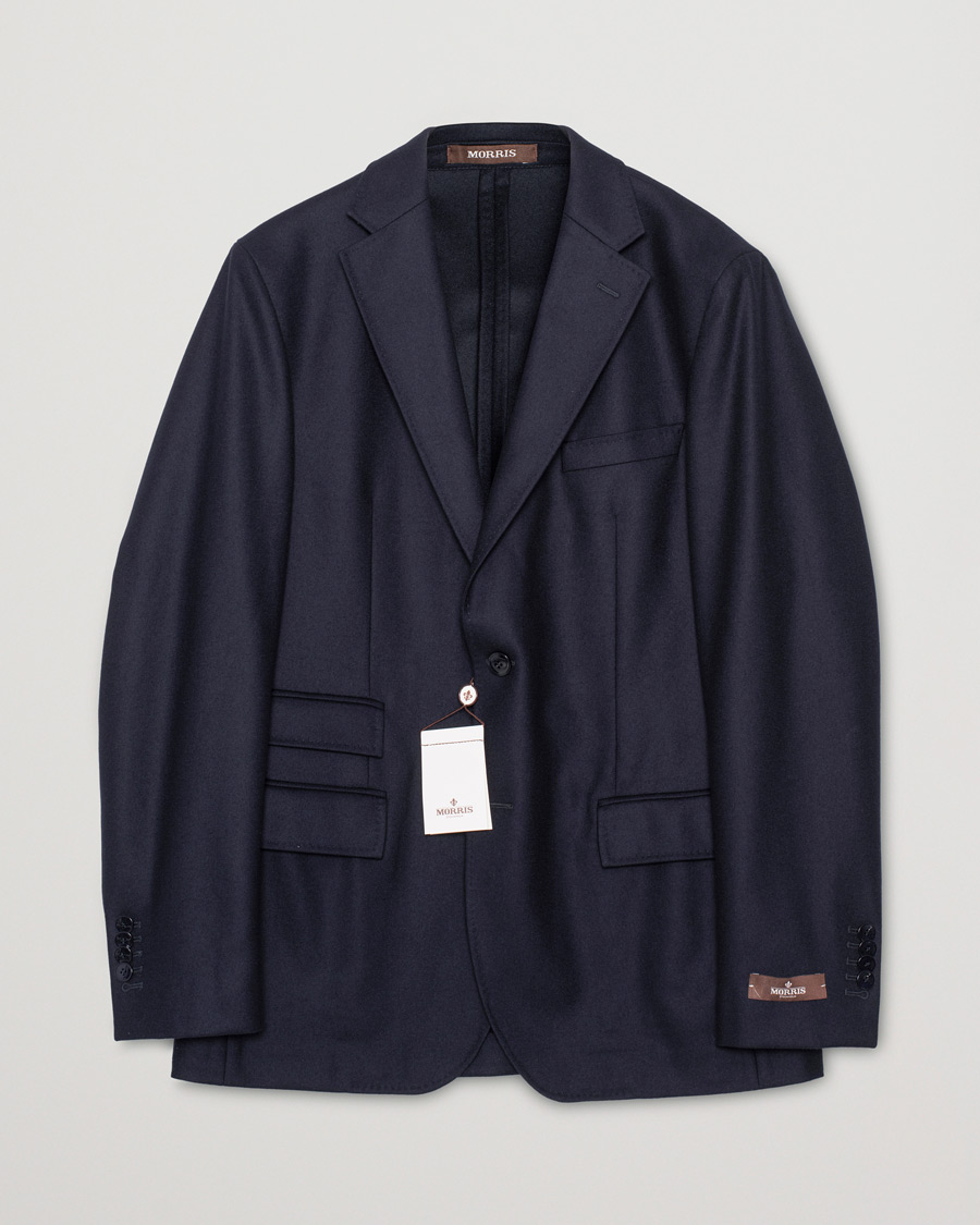 Herre | Pre-owned Blazere | Pre-owned | Morris Heritage Keith Flannel Suit Blazer Navy