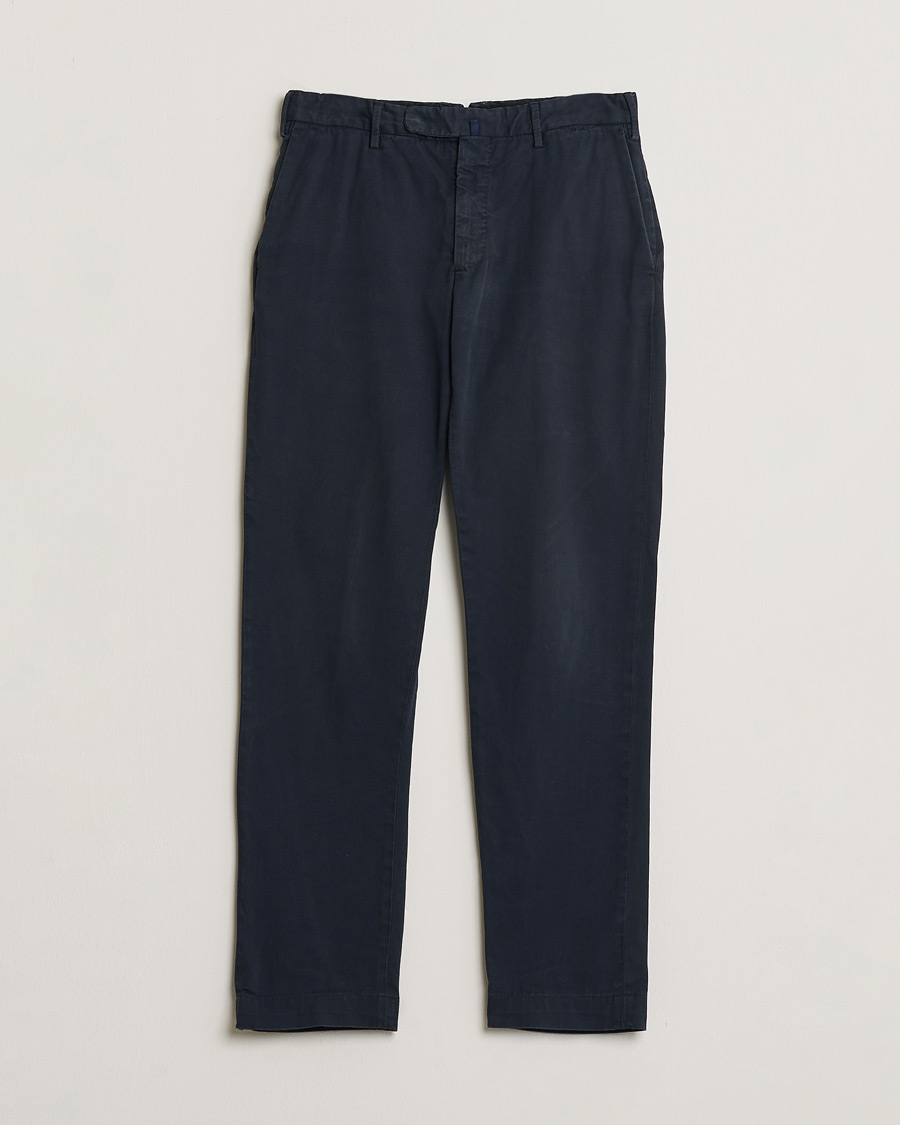 Herre | Pre-owned Bukser | Pre-owned | Incotex Slim Fit Cotton Stretch Chinos Navy 48