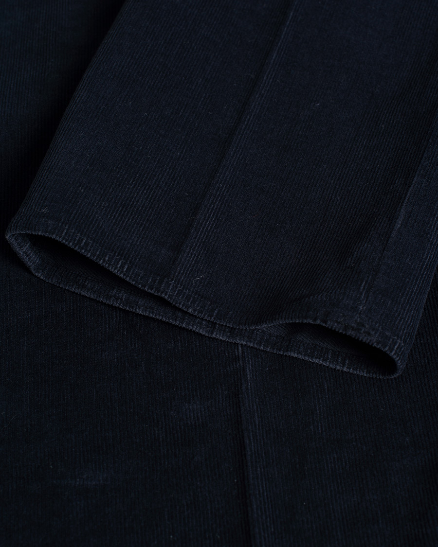 Herre | Bukser | Pre-owned | Incotex Slim Fit Soft Corduroy Trousers Navy