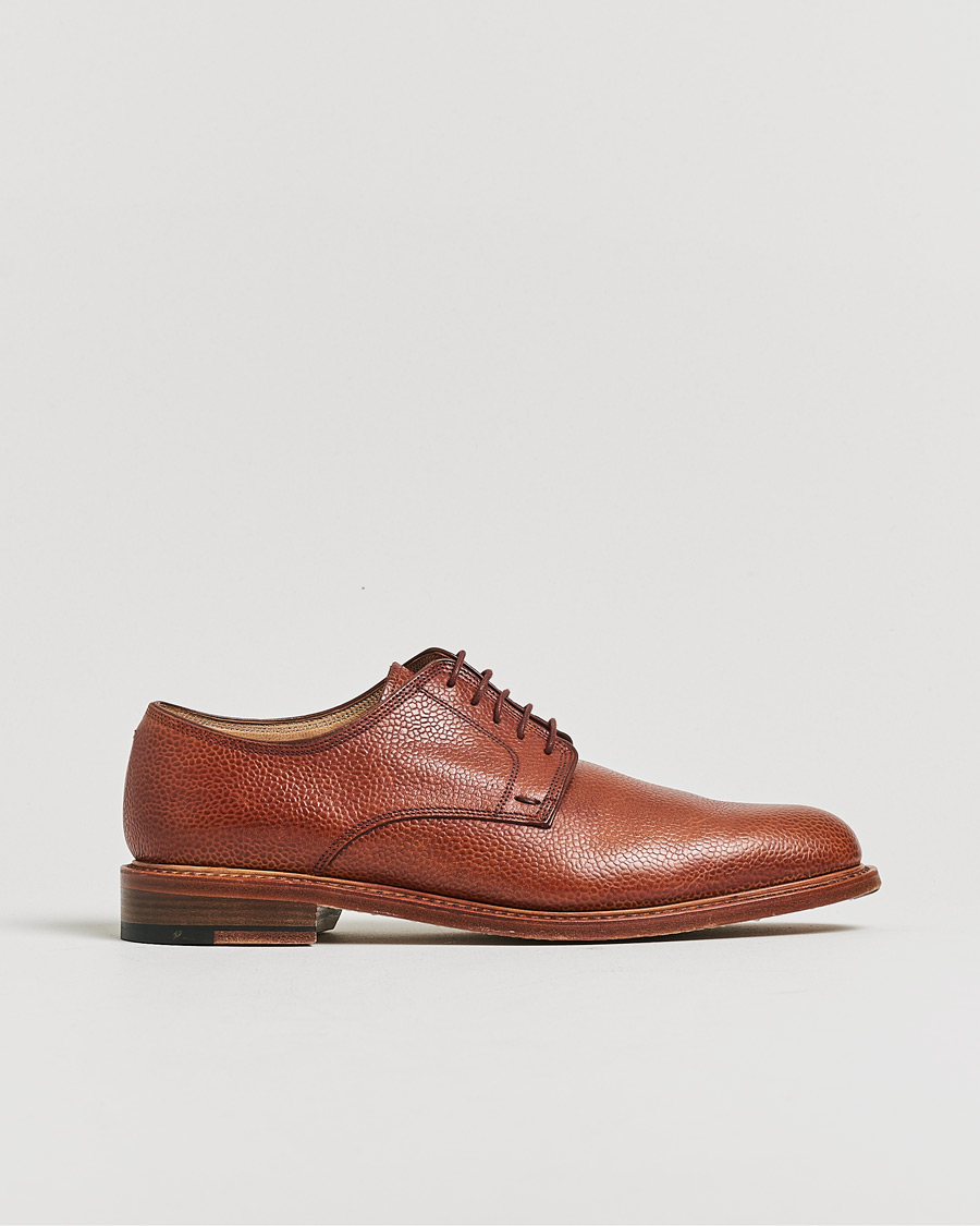 Herre | Pre-owned Randsyede sko | Pre-owned | Paraboot Grained Leather Derby Brown UK7,5 - EU41,5