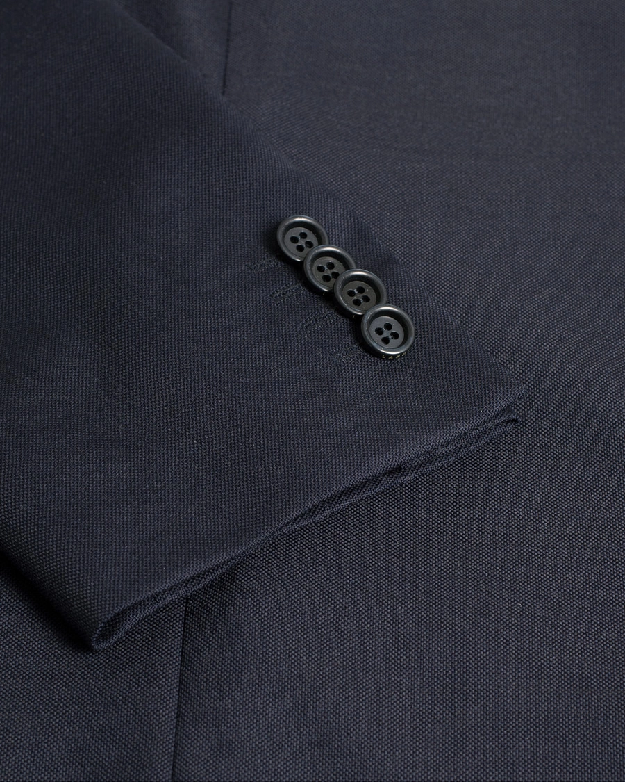 Herre | Lardini Patch Pocket Wool Blazer Navy | Pre-owned | Lardini Patch Pocket Wool Blazer Navy