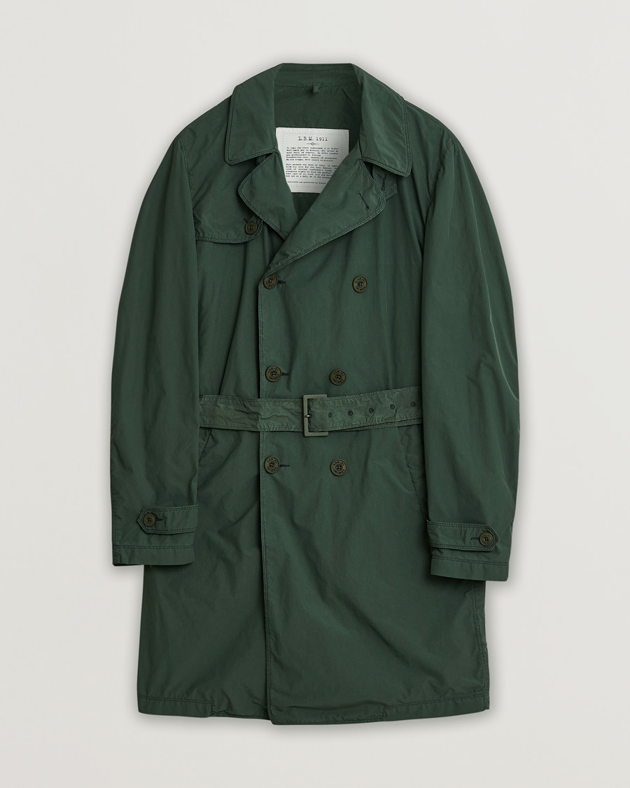 Herre | L.B.M. 1911 Water Repellent Trench Green 52 | Pre-owned | L.B.M. 1911 Water Repellent Trench Green 52