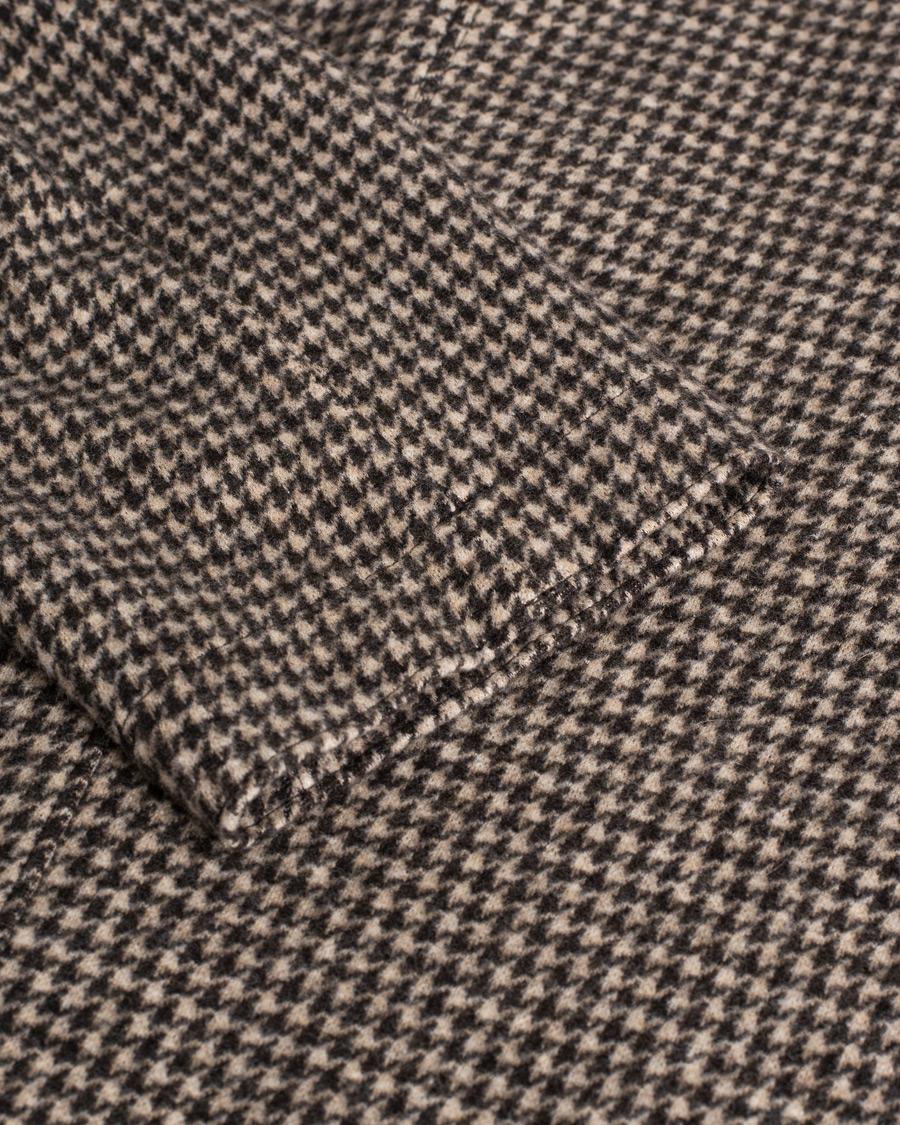 Herre | Pre-owned Blazere | Pre-owned | Harris Wharf London Dropped Shoulder Houndstooth Jacket Beige