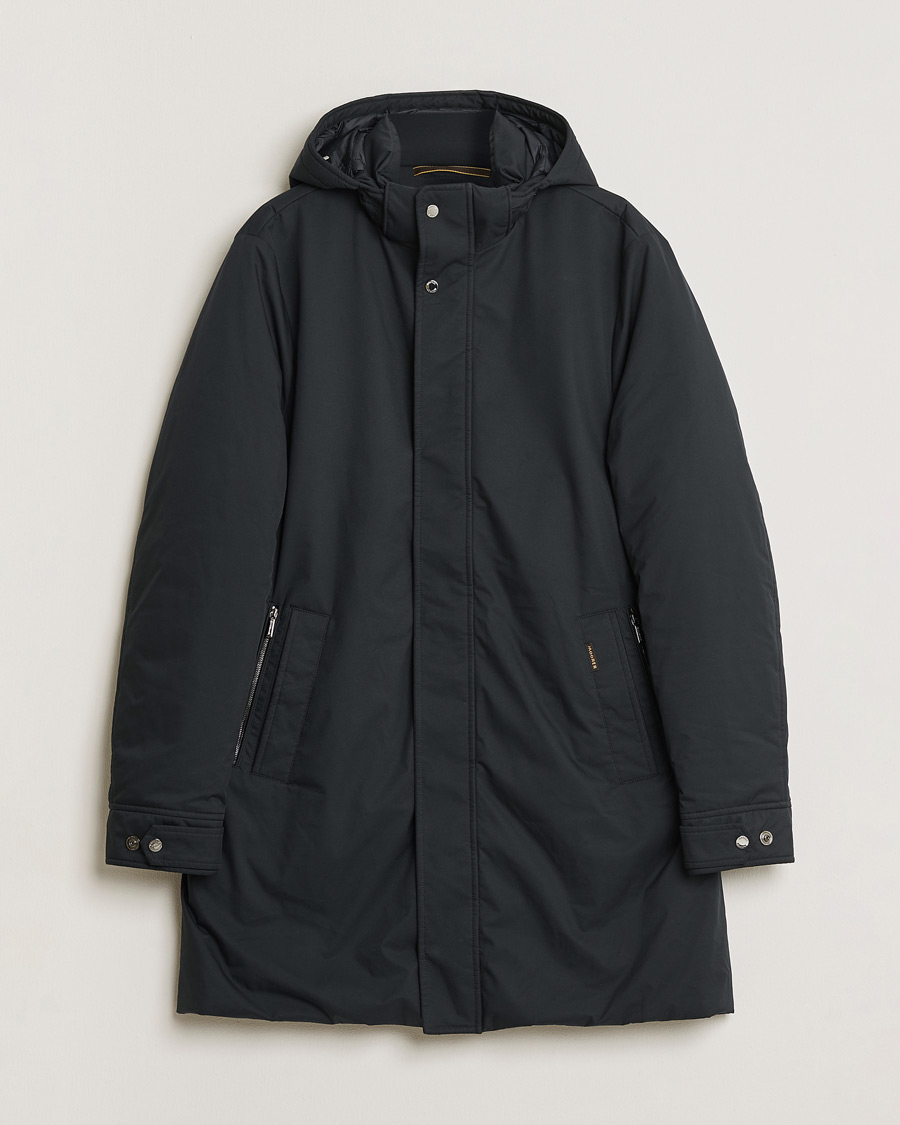 Herre | Pre-owned Jakker | Pre-owned | MooRER Vermont Waterproof Padded Parka Navy 52