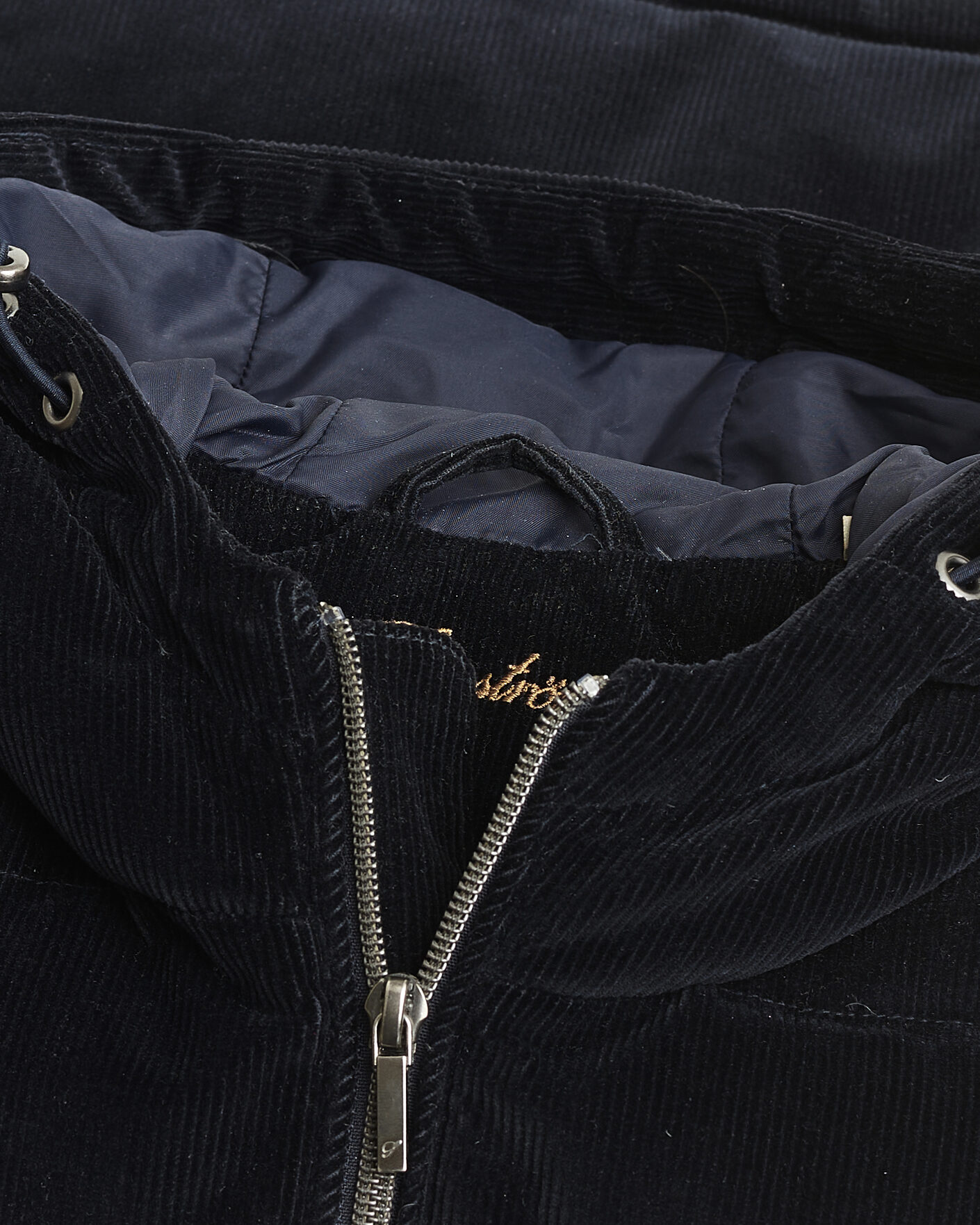 Herre | Pre-owned Jakker | Pre-owned | Stenströms Hooded Corduroy Vest Navy M