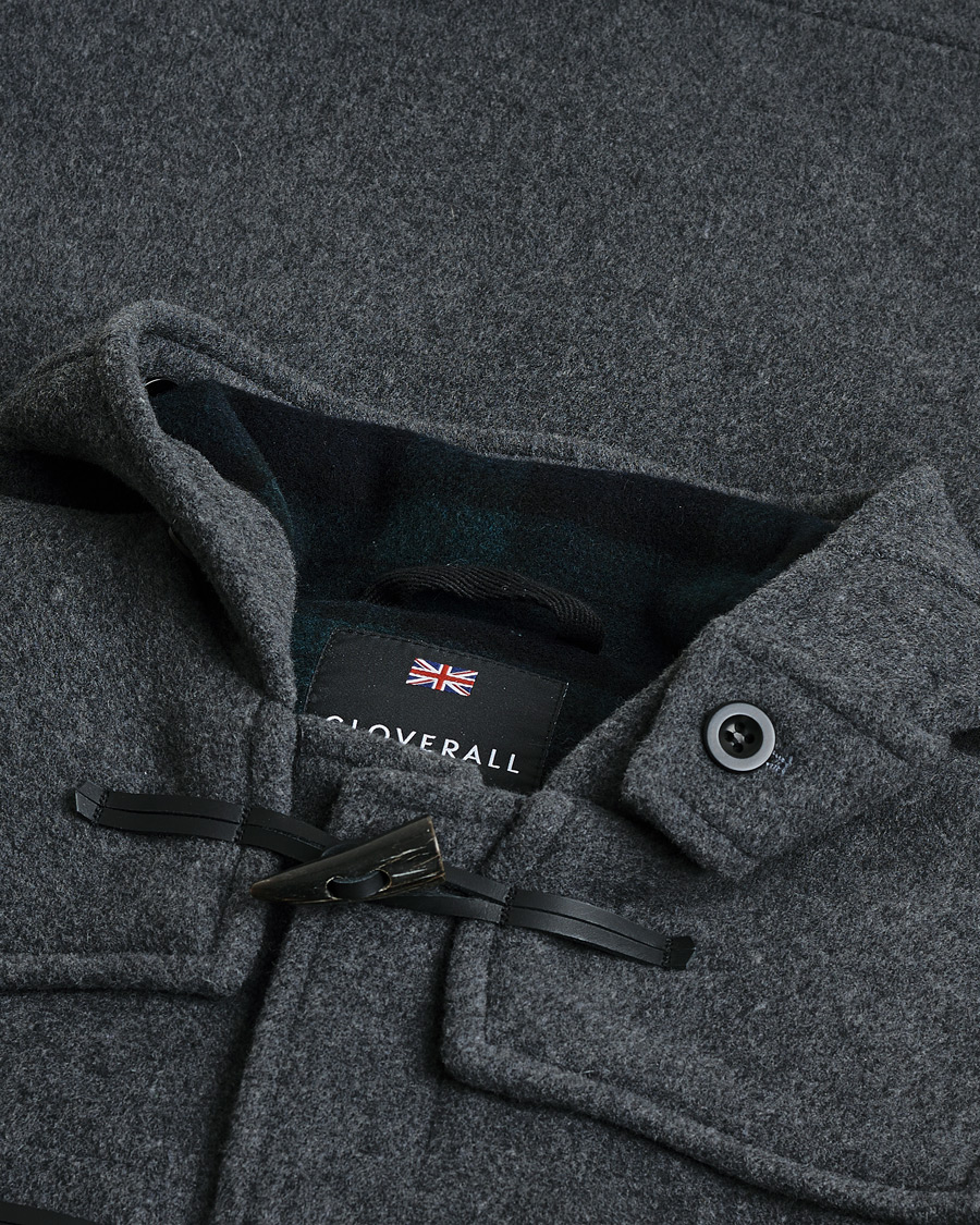 Herre | Pre-owned Jakker | Pre-owned | Gloverall Morris Duffle Coat Grey/Blackwatch
